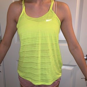 Nike Dri-Fit Neon Yellow Tank Top
